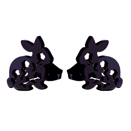 Aloofness Style Stainless Steel Cute Small Animal Fashion Earrings