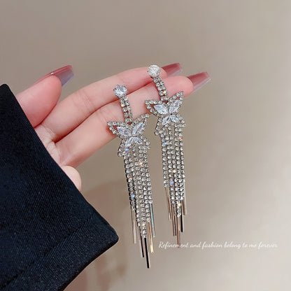 Women's Exaggerated Temperamental Long Fringe High Sense Earrings