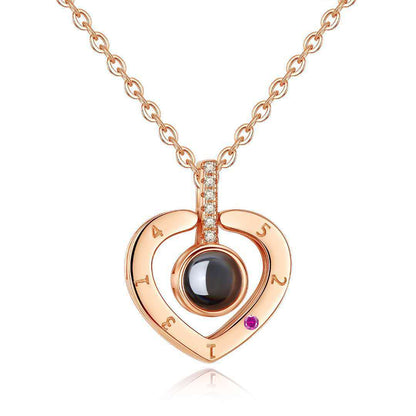 Love Language You Deer Projection Female Necklaces