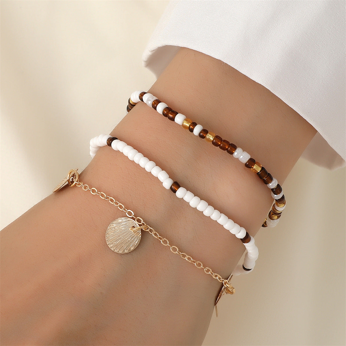 Women's Style Colorful Beads Small Numerous Layered Bracelets