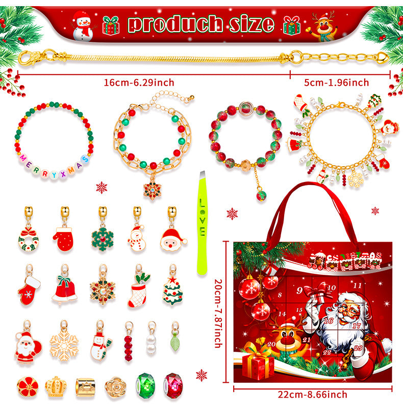 Children's Blind Box Suit Christmas Snowflake Old Bracelets