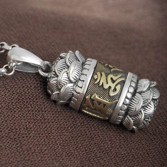 Women's & Men's Sier Charm Football Six Words Couple Good Pendants
