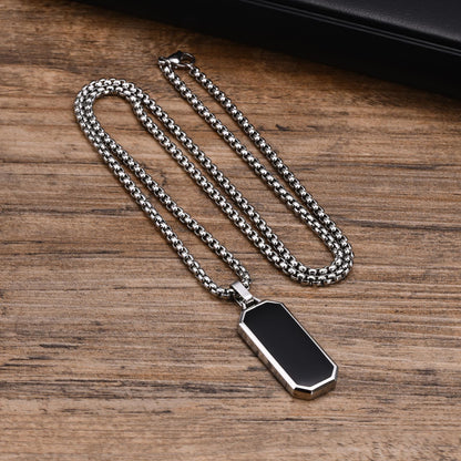 Men's Epoxy Tag Glossy Plain Geometric Simple Can Pendants