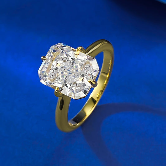 Plated Imported High Carbon Rhinestone White Rings