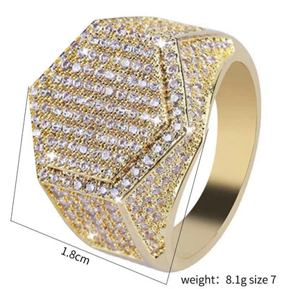 Men's Popular Graceful Masonic Totem Diamond Rings