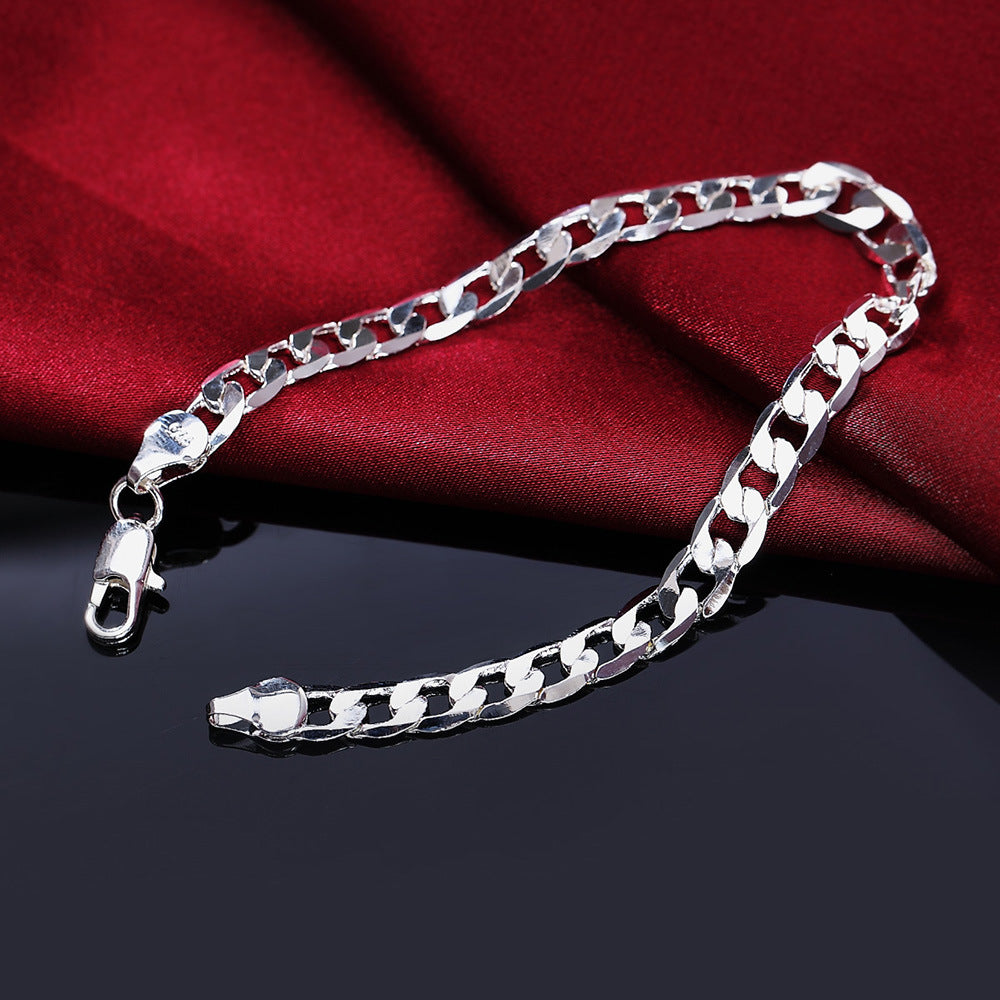 Women's & Men's Exquisite Sier Plated Ornament Fashion Popular Bracelets