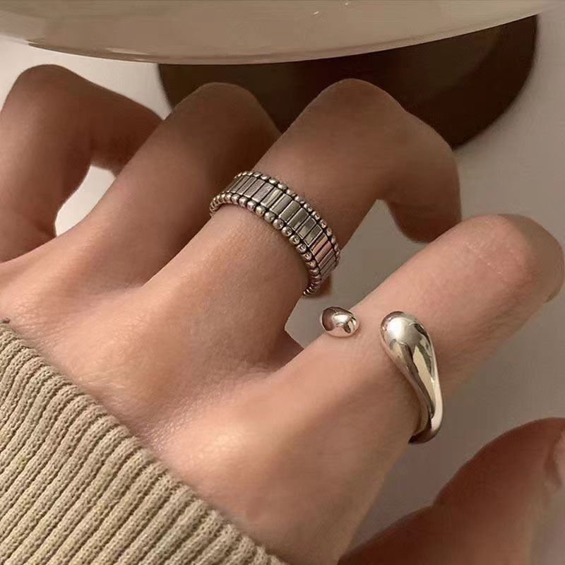 Irregular Geometric Female Style Design High-grade Fashion Rings