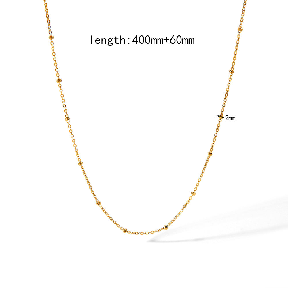 Gold Plated Chain O-shaped Figaro Personality Necklaces