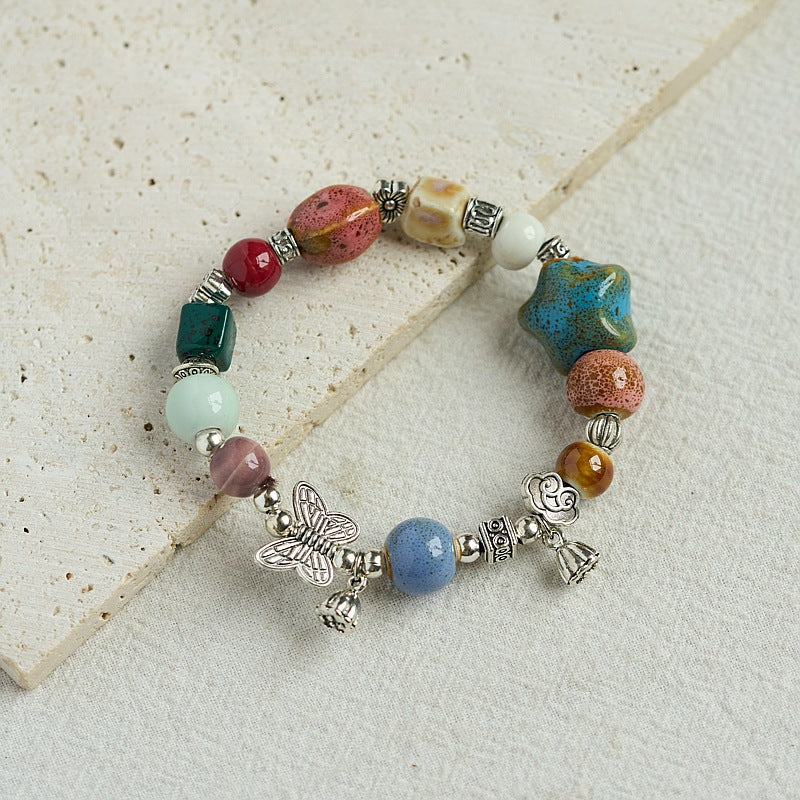 Ceramic Small Jewelry Ancient Style Beaded Bracelets