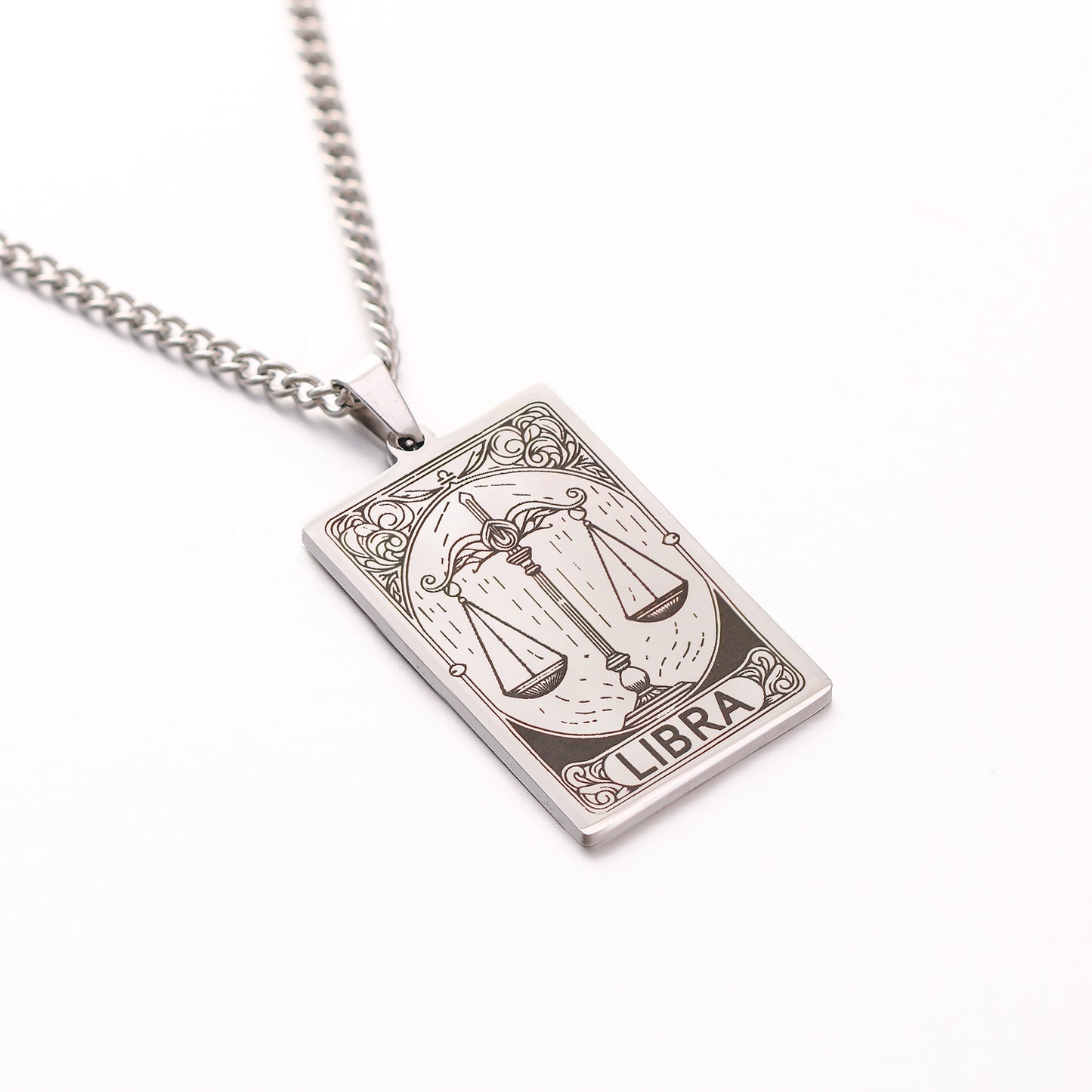 Men's Twee Constellations Logo Dog Tag Vintage Necklaces