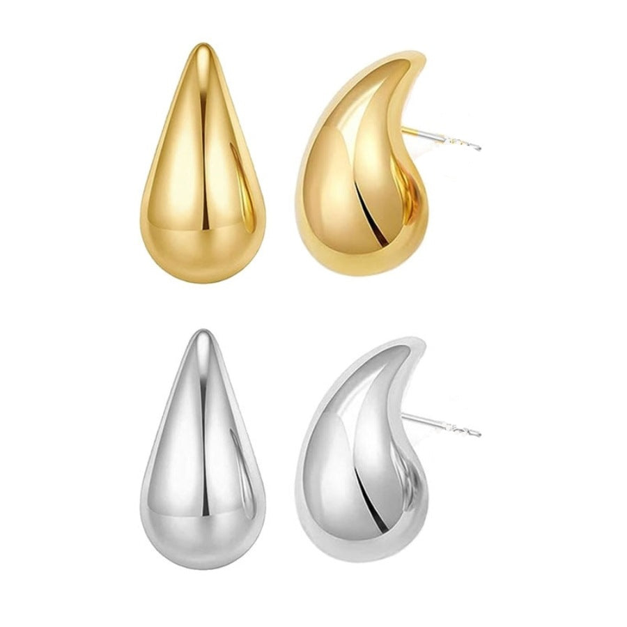 High-grade Hollow Water Drop Ear Fashionable Earrings