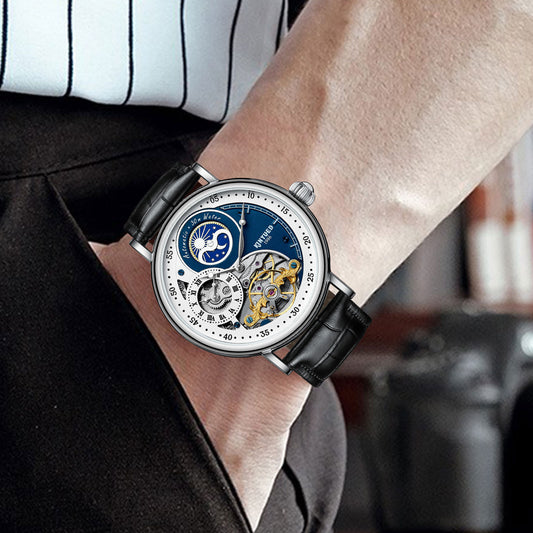 Men's Automatic Watch Tourbillon Business Multifunction Mechanical Watches