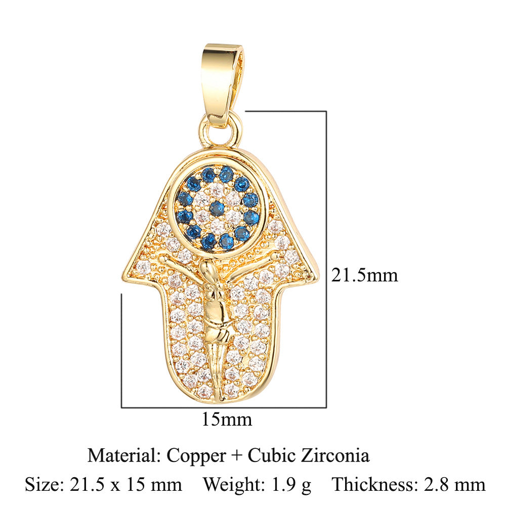 Universe Star Copper Zircon Perfume Bottle Pendants