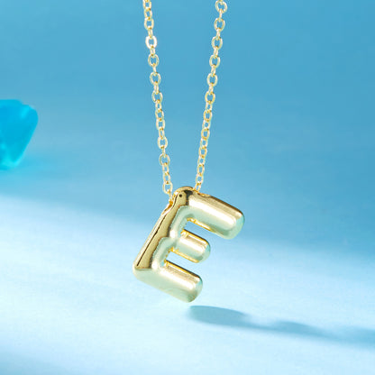 Chubby Letter Simplicity Birthday Balloon Glossy Necklaces