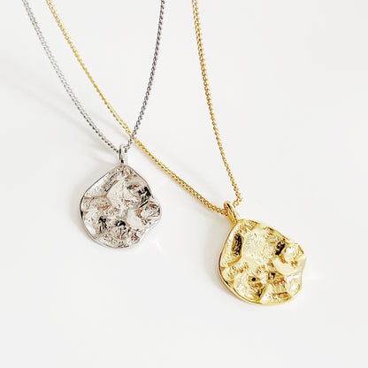 Women's Korean Jewelry Sterling Sier Geometric Round Simple Necklaces