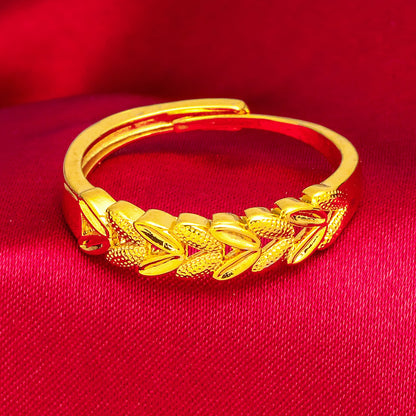 Women's Alluvial Gold Fashion Trendy Internet Trend Rings