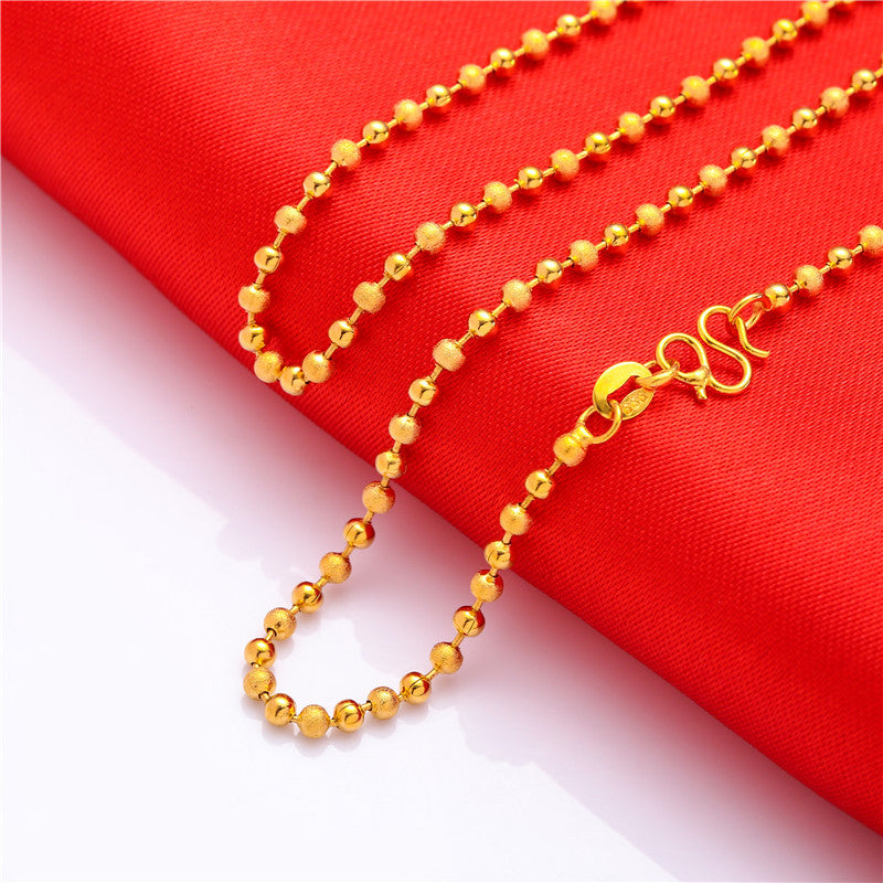 Women's Water Wave Box Hemp Flowers Clavicle Necklaces