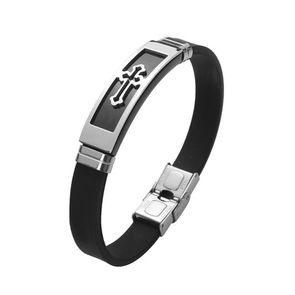 Men's Hand Jewelry Stainless Steel Electroplated Cutting Bracelets