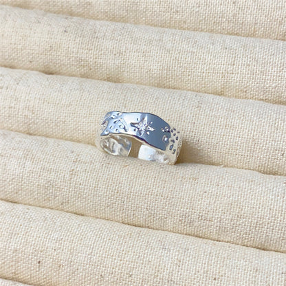 Women's Simple Sterling Sier Special Interest Light Rings