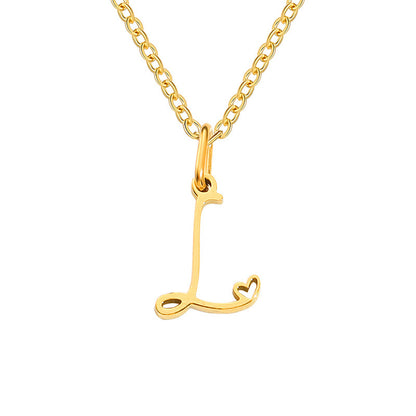 Letter Female Personalized Minority Clavicle Chain Pendants