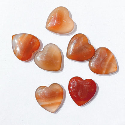 Natural Crystal Love Stone Heart-shaped Ornaments Pendants