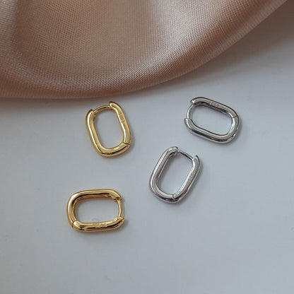 U-shaped Simple Ear Sier Needle Clip Earrings