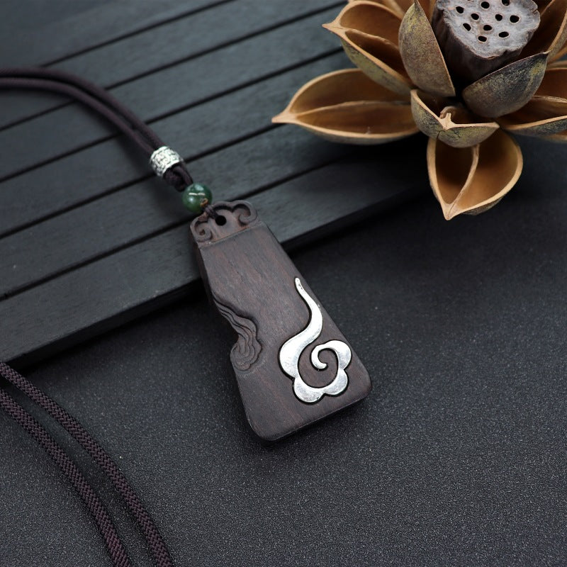 Women's Simple Zen Sweater Chain Cotton Linen Pendants