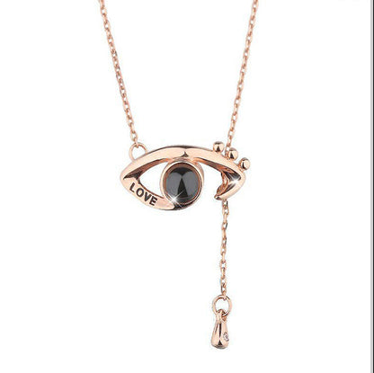 Love Language You Deer Projection Female Necklaces