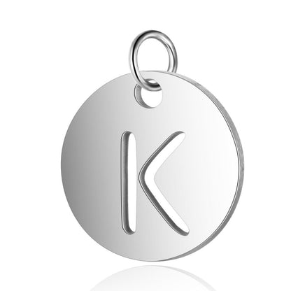 Titanium Steel English Letter Tag Full Set Of Letters Pendants