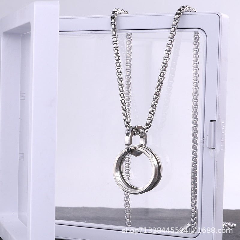 Women's & Men's Trendy Stainless Steel Sweater Chain Necklaces