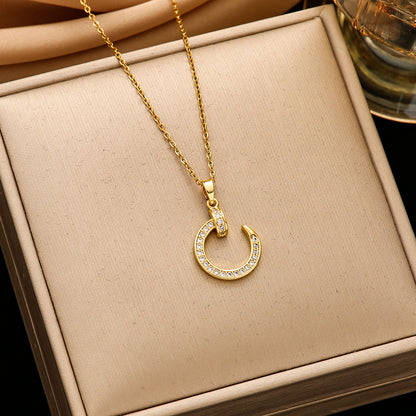 Women's Steel Ornament Design High-grade Light Luxury Necklaces