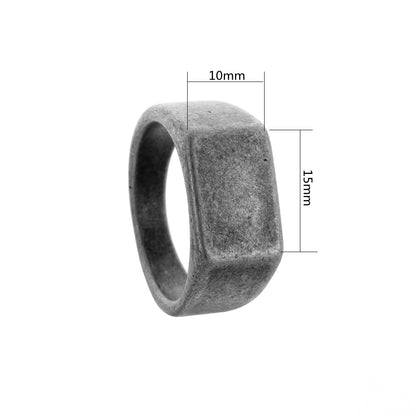 Men's Vintage Viking Rune Titanium Steel Fashion Rings