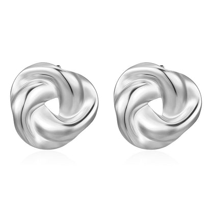 Women's Fashionable Twisted Irregular Stainless Steel High-grade Earrings