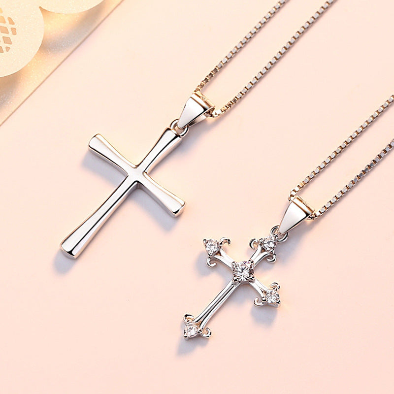 Cross Minority Fashion Trendy Design Sense Valentine's Necklaces