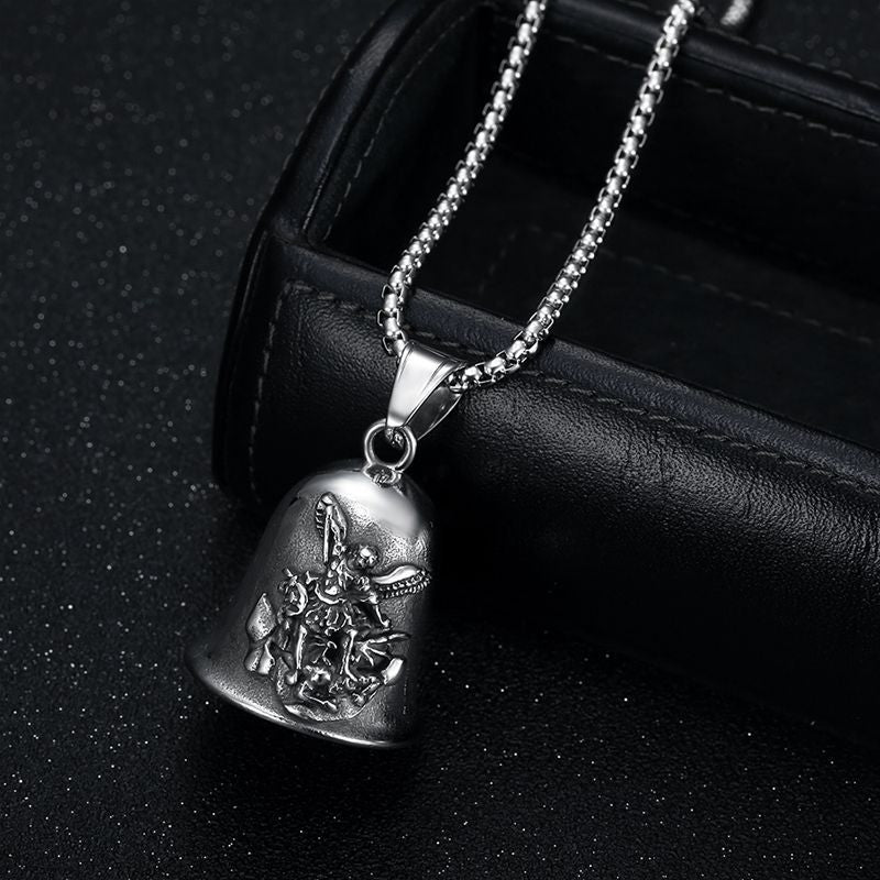 Casting Polished St. Angel Exorcism Riding Pendants