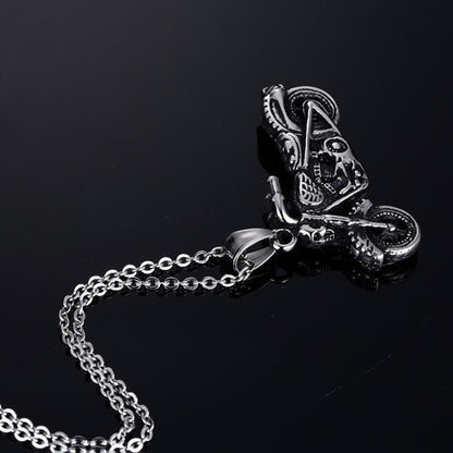 Men's Punk Alloy Casting Motorcycle Trendy Boys Necklaces