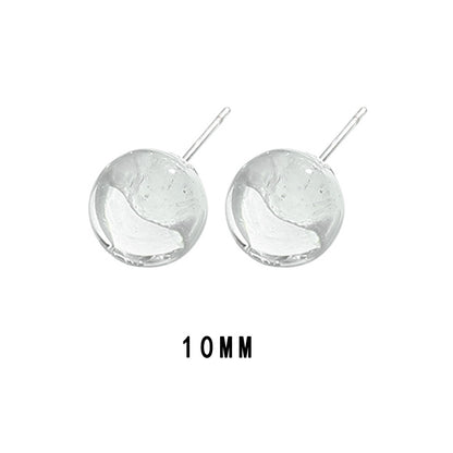 Crystal Ball Simple Temperament Cold Feeling Winter Dew Earrings