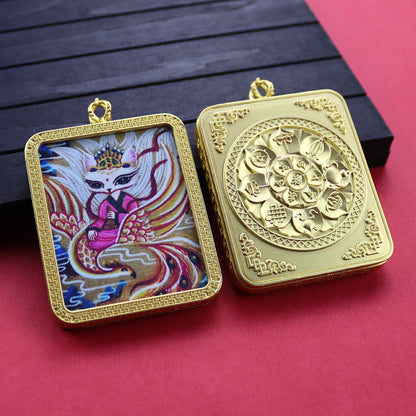 Ethnic Style Golden Fox Previous Life Pendants