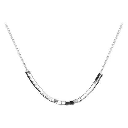 Women's Simple Square Snake Bones Chain Personality Necklaces