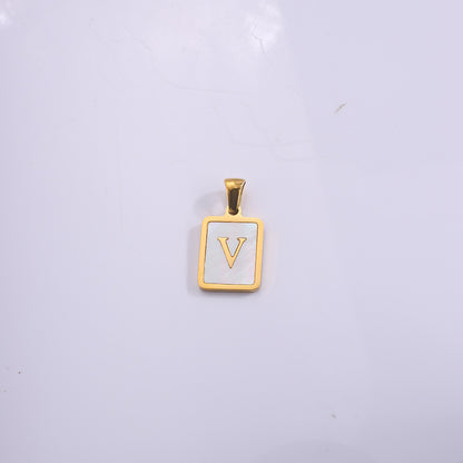 Fashion Real Gold Plated Letter Female Pendants