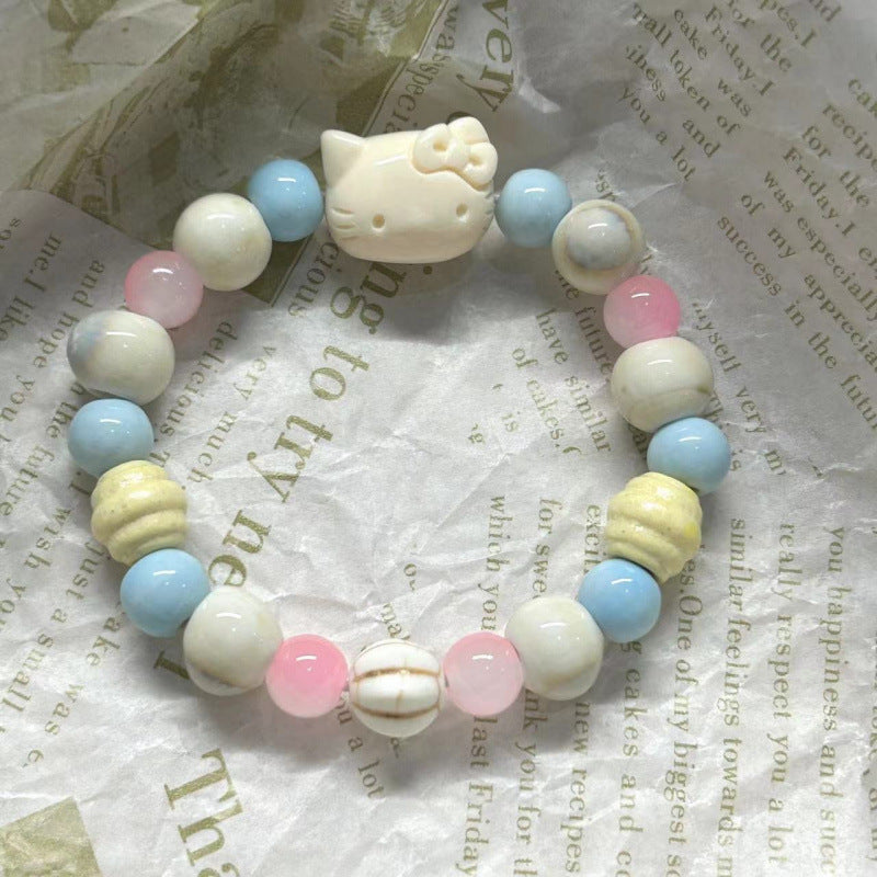 Women's & Men's Chinese Style Couple Ceramic Girlfriends Birthday Gifts Bracelets