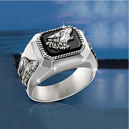 Men's Best Selling Creative Wolf Head Fashion Rings