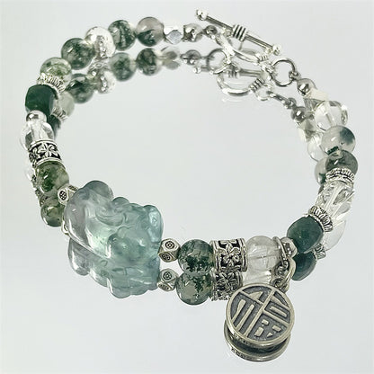 Style Ancient Bamboo Beaded Butterfly Female Design Bracelets