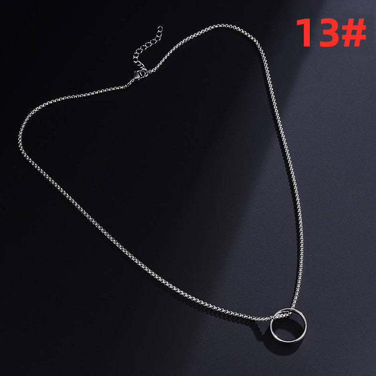 Men's Clavicle Chain Female Personality Couple Street Pendants