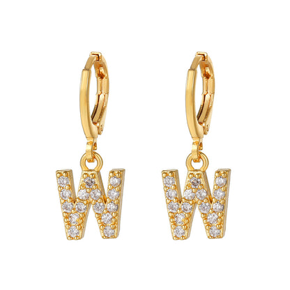 Women's Ear Clips Copper Plated Gold Micro Earrings