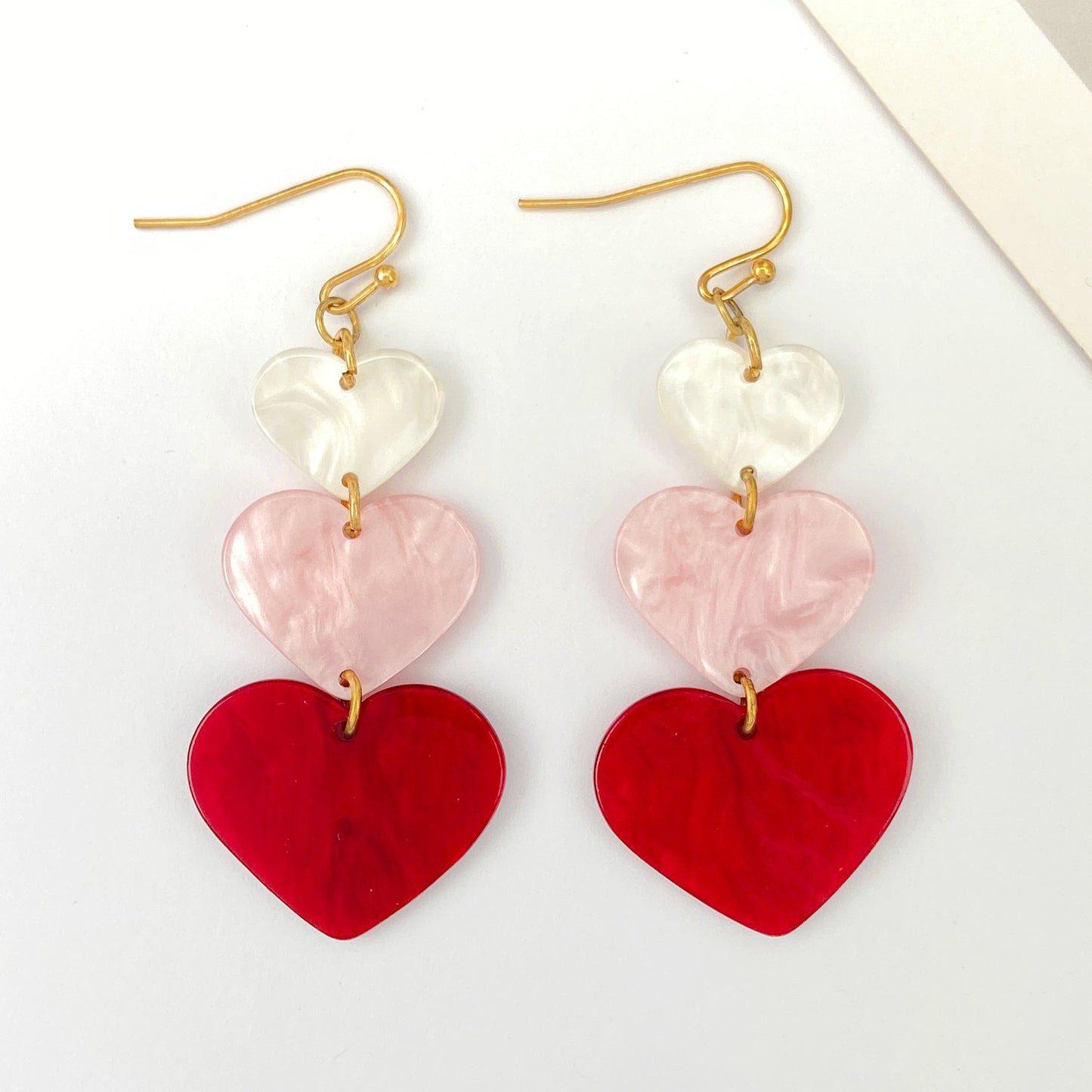 Women's Exquisite Love Heart Simple High-grade Ear Earrings