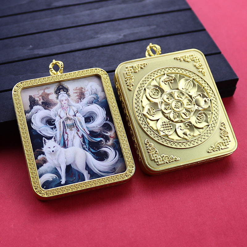 Ethnic Style Golden Fox Previous Life Pendants