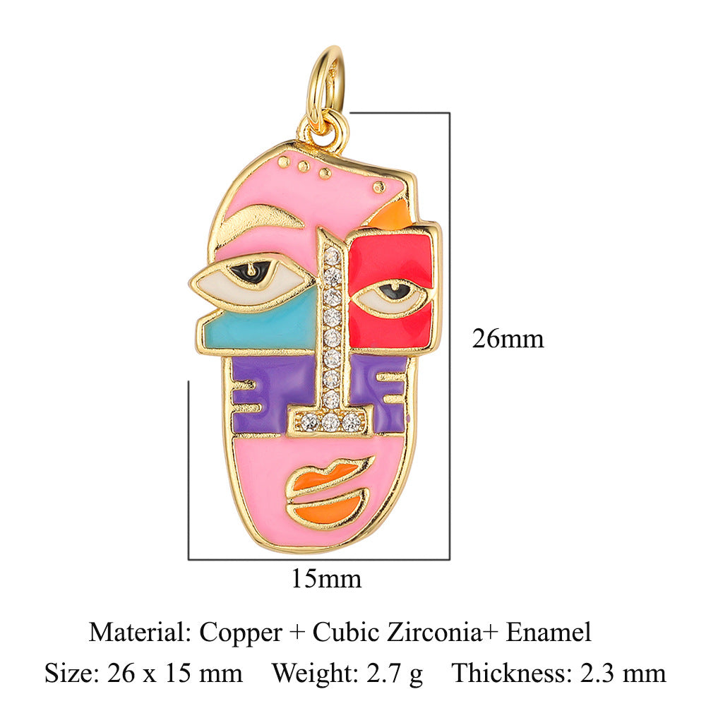 Palm Eyes Face Crown Snake Star Butterfly Rectangle Pendants