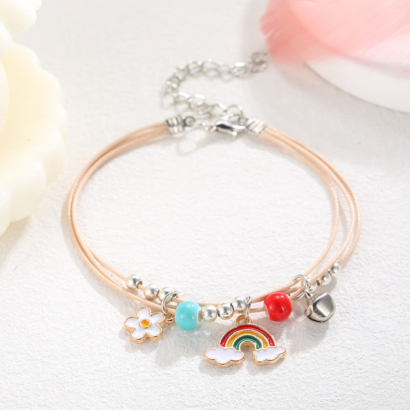 Creative Popular Female Cartoon Woven Ceramic Bracelets