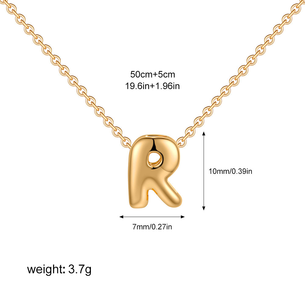 English Letter Simple High-grade Stainless Steel Necklaces